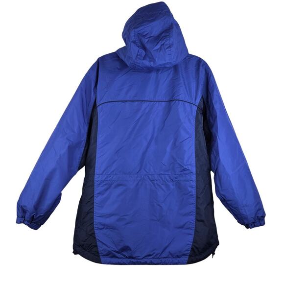 Vintage 90's Columbia Sportswear Blue Fleece Lined Hooded Jacket Women’s Large - Picture 5 of 12